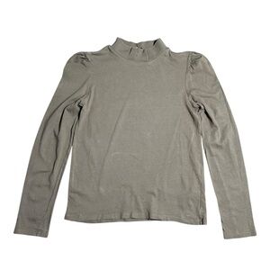 ZARA Women’s Brown Mock Neck Long Sleeve Top | Size US 6